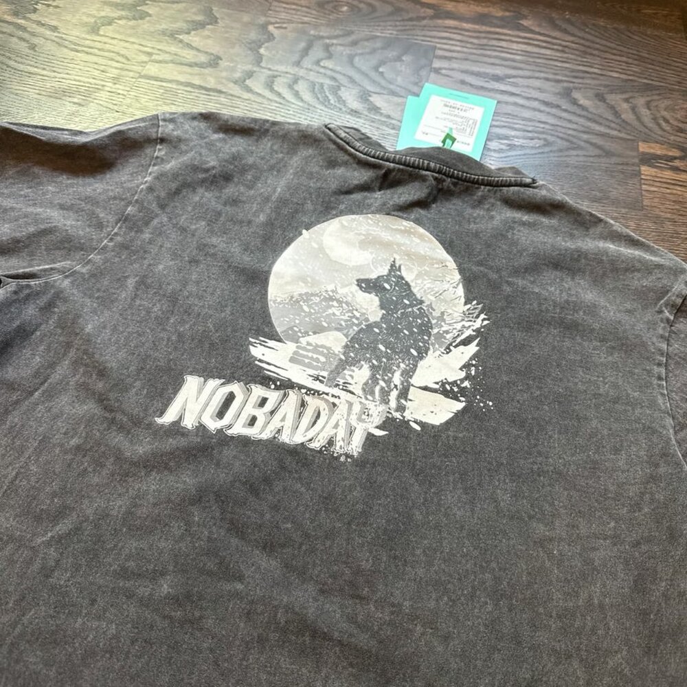 NOBADAY Black Washed T Shirt *NEW* - Picture 4 of 5